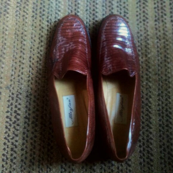 Mezlan Brown Genuine Lizard Leather Loafers Men Size 11 Slip On Comfortable - Picture 4 of 15